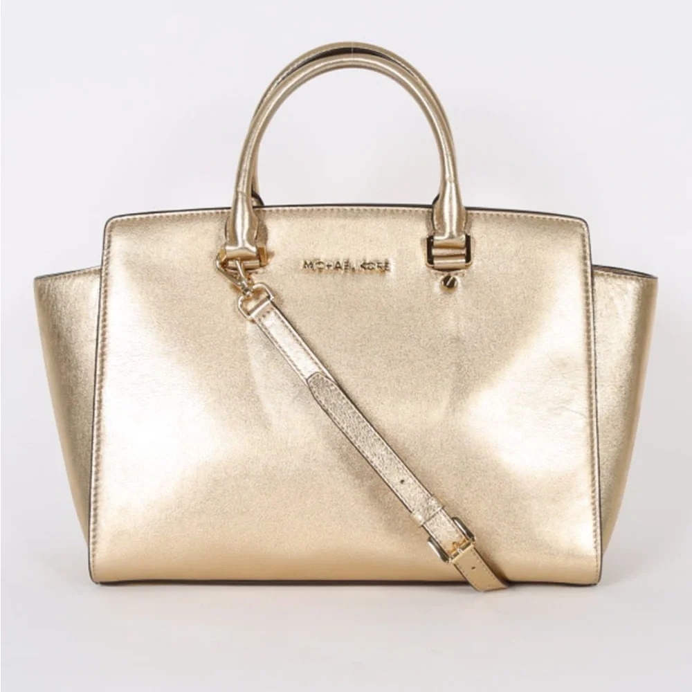 Michael Kors SELMA large Gold Tote